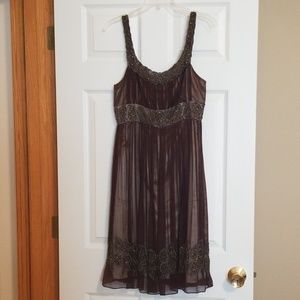 Beautiful Beaded Nightway Cocktail Dress